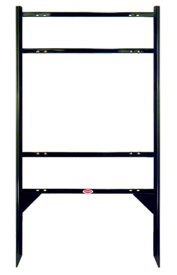 Angle Iron Frame w Two Rider Inserts, 18h x 24w, Black